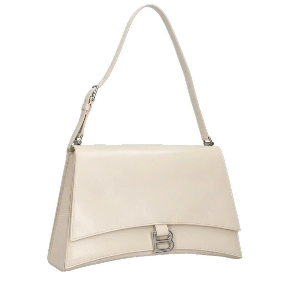 Balenciaga Crush Sling Shoulder Bag White